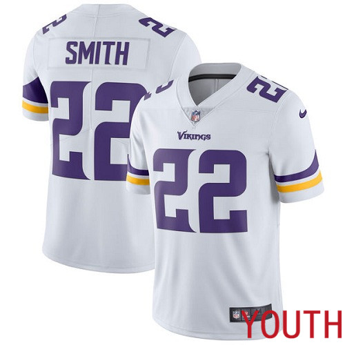 Minnesota Vikings 22 Limited Harrison Smith White Nike NFL Road Youth Jersey Vapor Untouchable